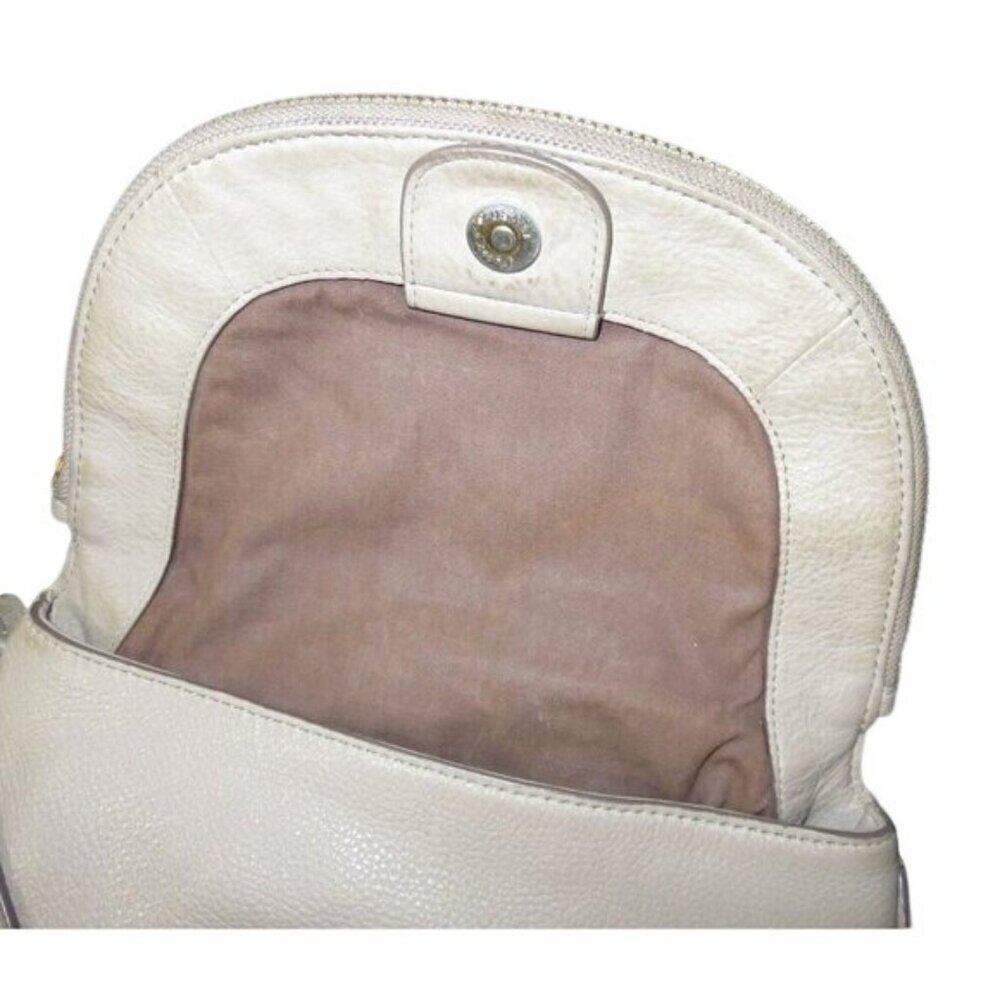 Marc Jacobs Natasha Cream Italian Leather Flap Crossbody - Picture 6 of 11